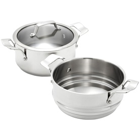 Bain Marie Porringer Steamer Set 20cm