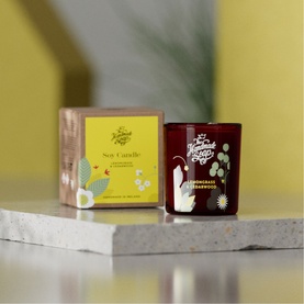 Lemongrass and Cedarwood Scented Soy Candle