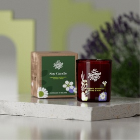 Lavander, Rosemary, Thyme and Mint Scented Soy Candle