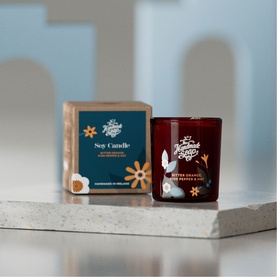 Bitter Orange, Pink Pepper and Hay Scented Soy Candle