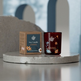 Bitter Orange, Pink Pepper and Hay Scented Soy Candle