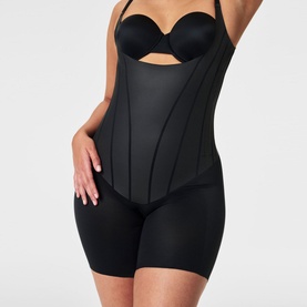 SPANXsupersculpt&trade; TotalContour Open-Bust Mid-Thigh Bodysuit