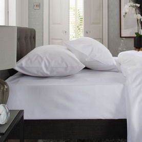 1000 Thread Count Fitted Sheet White