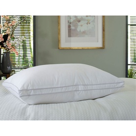Soft as Down Baffle Wall Pillow White