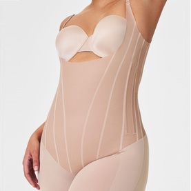 SPANXsupersculpt&trade; TotalContour Open-Bust Mid-Thigh Bodysuit