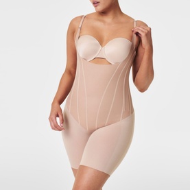 SPANXsupersculpt&trade; TotalContour Open-Bust Mid-Thigh Bodysuit