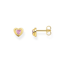 Heart-Shaped Stud Earrings