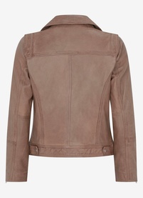 Zip Leather Biker Jacket