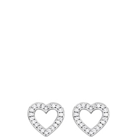 Heart-Shaped Stud Earrings