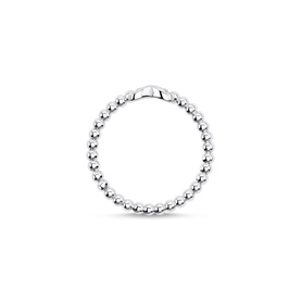 Silver Infinity Dots Ring