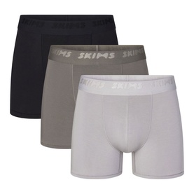3" Boxer Briefs Three-Pack Gunmetal Multi