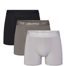 3" Boxer Briefs Three-Pack Gunmetal Multi