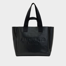 Izzy Leather Logo Tote Bag