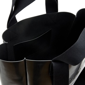 Izzy Leather Logo Tote Bag