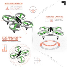 Glow-Up Mini Stunt Drone