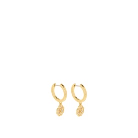 Heritage Bloom Huggies Drop Earrings