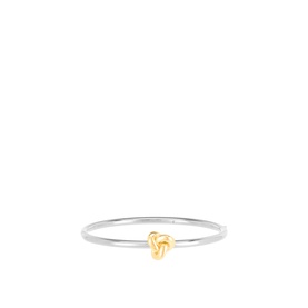 Double-Knot Hinged Bangle Bracelet