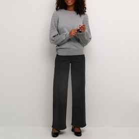 Karla High-Rise Wide Leg Jeans