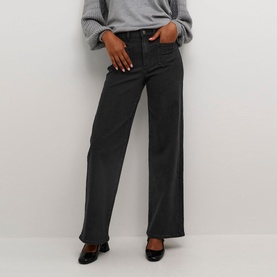 Karla High-Rise Wide Leg Jeans