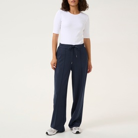 Jenny Tie-Waist Wide Leg Trousers