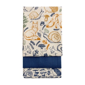 Woodland Set of 3 Tea Towels