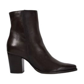Paxten Leather Western Ankle Boots