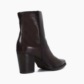 Paxten Leather Western Ankle Boots