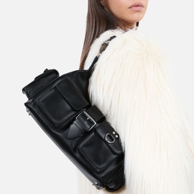 Amelia Vintage Treatment Leather Shoulder Bag