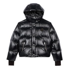 Glossy Hybrid Down Padded Jacket