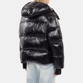 Glossy Hybrid Down Padded Jacket