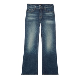 Low-Rise Denim Flared Jeans