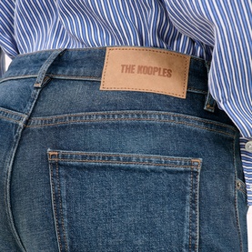 Low-Rise Denim Flared Jeans