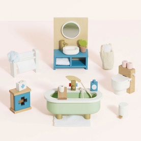 Dolls House Bathroom Furniture Set