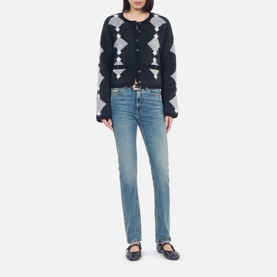 Mid-Rise Straight Leg Jeans