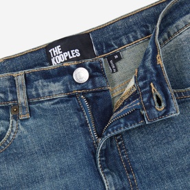 Mid-Rise Straight Leg Jeans