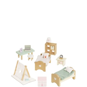 Dolls House Children's Bedroom Furniture Set