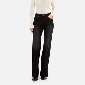 Mid-Rise Straight Leg Jeans