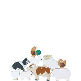 Farmyard Stacking Animals & Bag