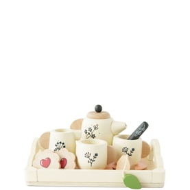 Wooden Tea Set & Tray