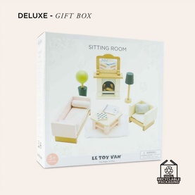 Wooden Sitting Room 19-Piece Set