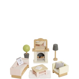 Wooden Sitting Room 19-Piece Set