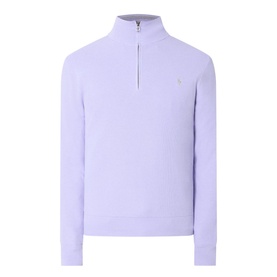 Logo Embroidered Half-Zip Sweatshirt