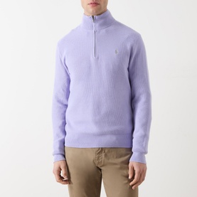 Logo Embroidered Half-Zip Sweatshirt
