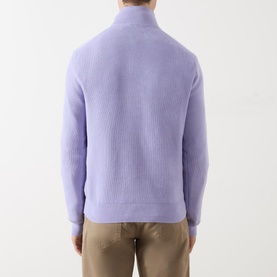 Logo Embroidered Half-Zip Sweatshirt