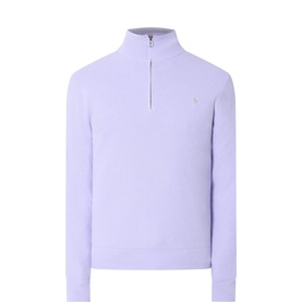 Logo Embroidered Half-Zip Sweatshirt