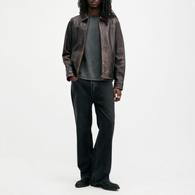 Alkan Two-Tone Leather Jacket