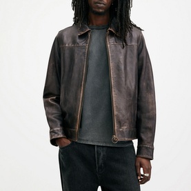 Alkan Two-Tone Leather Jacket