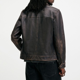 Alkan Two-Tone Leather Jacket