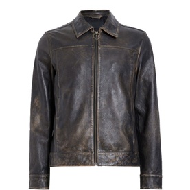 Alkan Two-Tone Leather Jacket