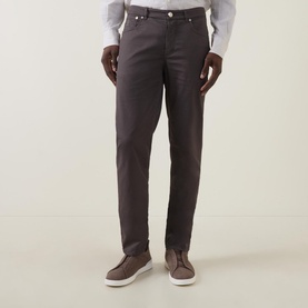 Garment-Dyed Slim Leg Jeans